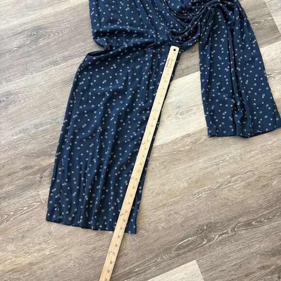 MADEWELL Sophia Jumpsuit in Navy Blue Bandana Flower, Size Small - Picture 9 of 14